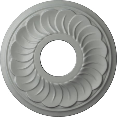 Ekena Millwork Blackthorne Ceiling Medallion (Fits Canopies up to 4 7/8"), 11 3/4"OD x 3 5/8"ID x 1"P, Primed White CM11BL